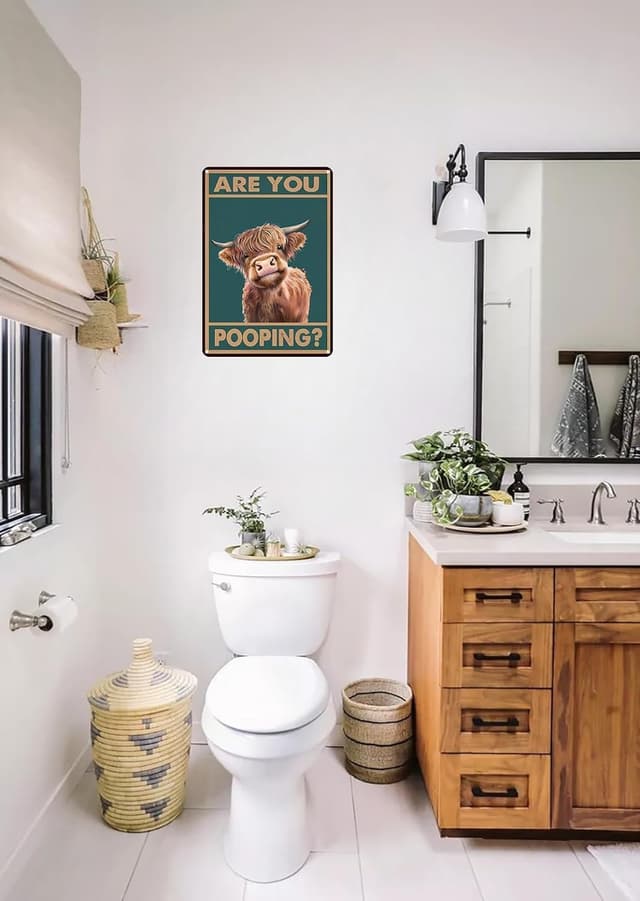 Detalle de Are You Pooping wall art 8 x 12 inch