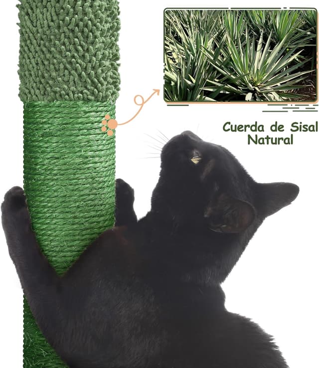 Thumbnail 5 de Yaheetech Árbol Rascador cactus felpa 138 cm
