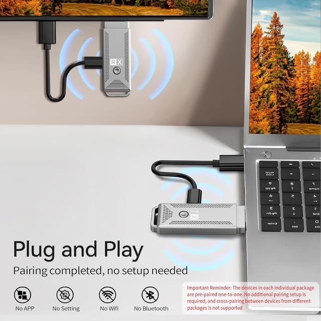 Thumbnail 1 de Wireless HDMI Transmitter and Receiver 100ft