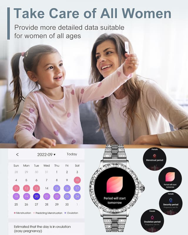 Detalle 2 de Smart watch for women 1.3 inch HD