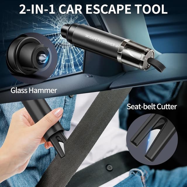 Thumbnail 4 de ROELLY 2 Pezzi Martello Emergenza Auto