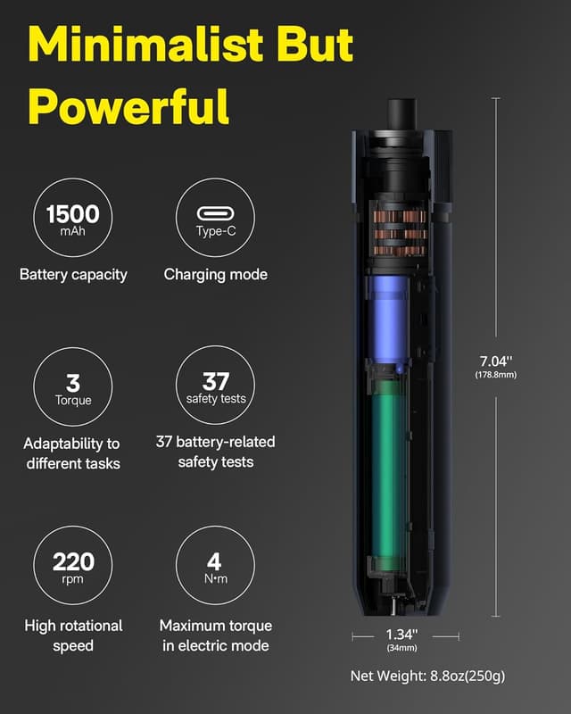 Thumbnail 1 de HOTO Electric Screwdriver 1500mAh