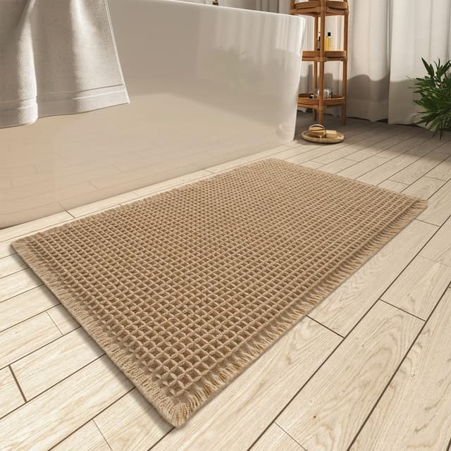 Detalle de AMOAMI Upgraded Waffle Bath Mat 24" x 36"