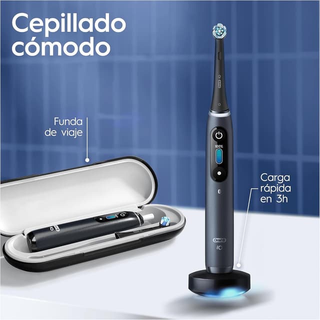 Thumbnail 3 de Oral-B iO 9 Cepillo Eléctrico Negro con Viaje y Cabezales 🪥