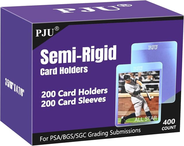 Detalle de 200ct Semi Rigid Card Holders & 200ct Card Sleeves for PSA, SGC, BGS, CSG Graded Submissions