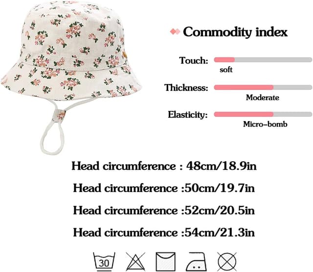 Thumbnail 6 de Malaxlx Baby & Toddler Bucket Sun Hat with Cute Animal Print (wide brim, 50+ UPF)