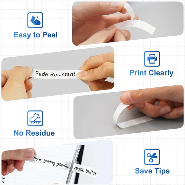 Detalle 2 de PROFICETIK TZe-231 Schriftband 12 mm kompatibel