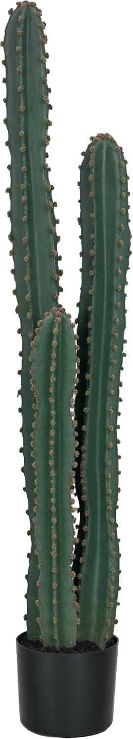 Detalle de Outsunny grand cactus artificiel à grand réalisme, vert foncé (Ø 18 x 120H cm) avec pot lesté