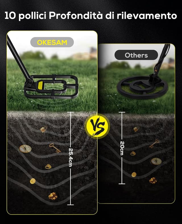 Detalle 1 de OKESAM Metal detector oro 10