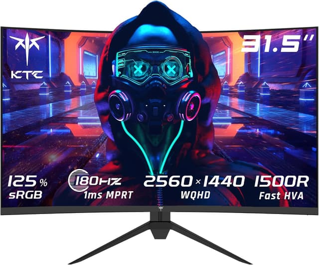 Detalle de KTC H32S17 monitor gaming curvo 32” 2K QHD 180Hz con HDR10 e sincronizzazione FreeSync/G-Sync