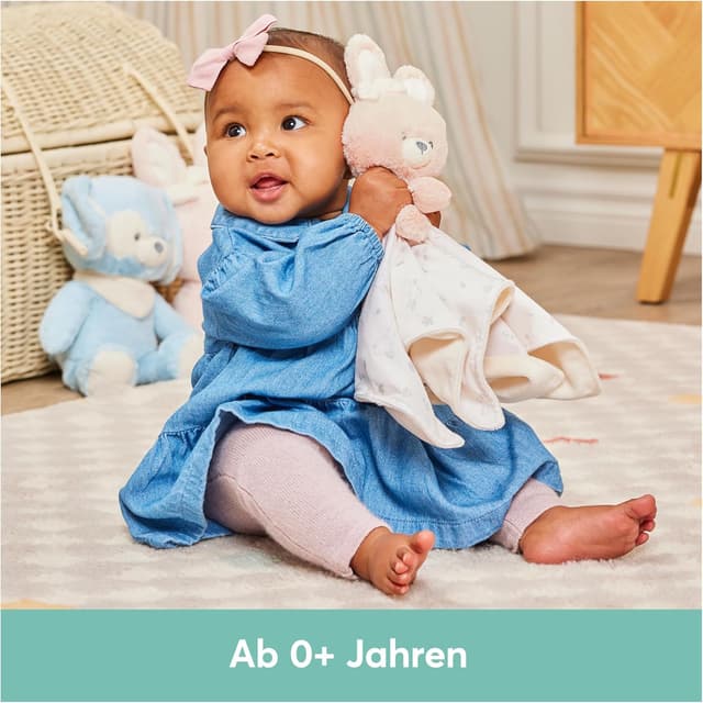 Detalle 2 de GUND Schmusetuch Häschen aus 100% recyceltem Material (ca. 25 cm) – für Babys ab Geburt