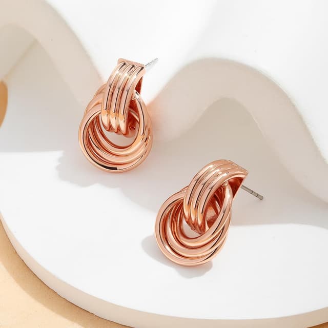 Thumbnail 4 de LILIE&WHITE Orecchini Cerchio Multiplo Oro Rosa