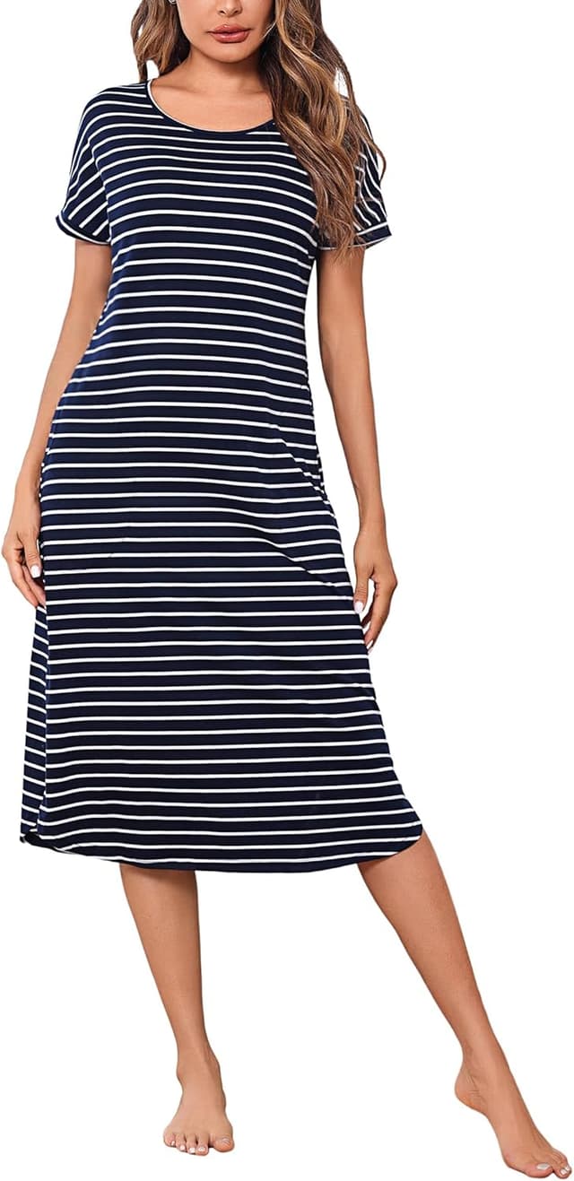 Imagen de Litherday Camisón Mujer Largo Algodón S-XXL en OfertitasTOP