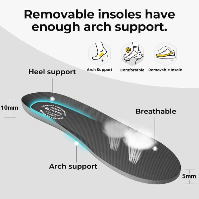 Detalle 2 de FitVille Extra Weite Laufschuhe Herren – gedämpfte, atmungsaktive Jogging- und Fitness-Sneaker