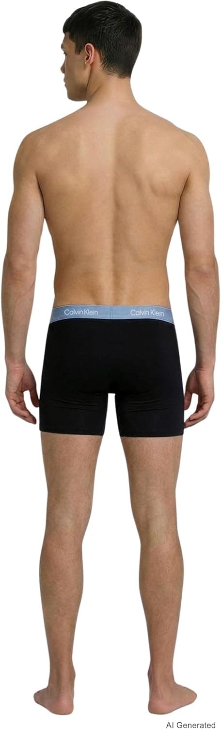 Detalle de Calvin Klein Uomo pantaloncini boxer boxer brief elasticizzati in confezione da 5