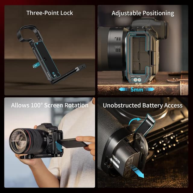 Thumbnail 1 de SMALLRIG 4983B L-Halterung für EOS R5 Mark II