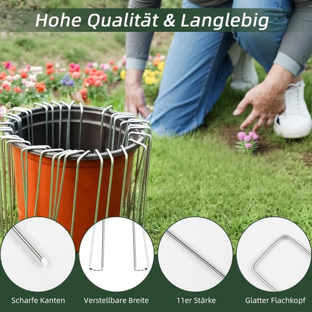 Detalle 2 de GREELUE Bodenanker für Unkrautvlies Ø3 mm