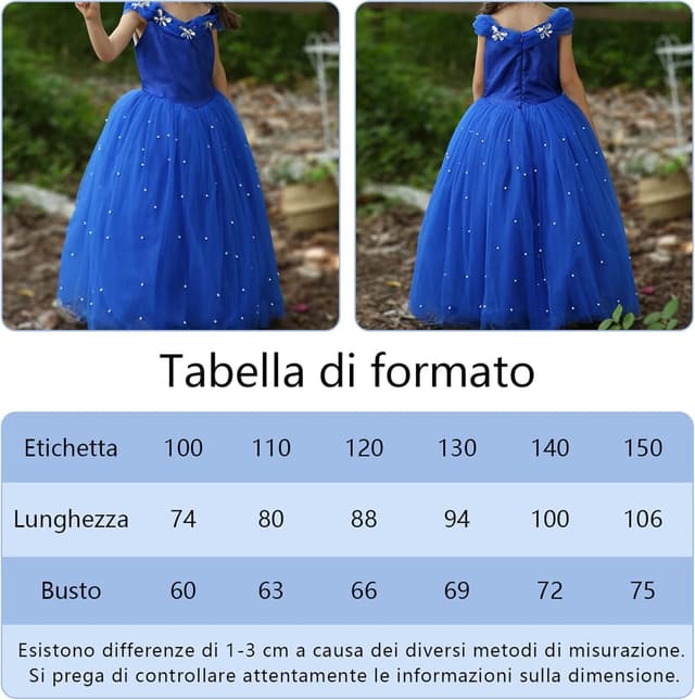 Thumbnail 6 de YOSICIL Vestido Cenicienta niña azul