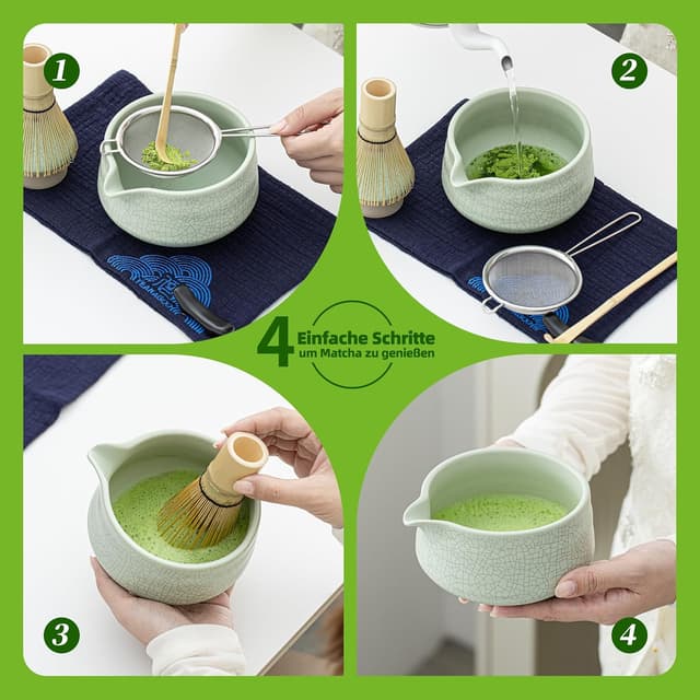 Detalle 2 de TEANAGOO Matcha Set 7-teilig für Zeremonie