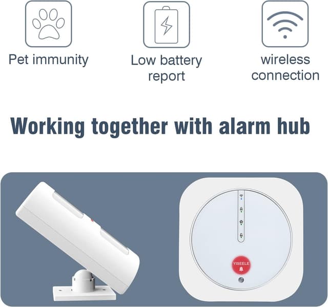 Detalle de PIR doppio sensore a infrarossi Pet Immune per sistema di allarme YX-800/YX-700 (fino a 20 kg)