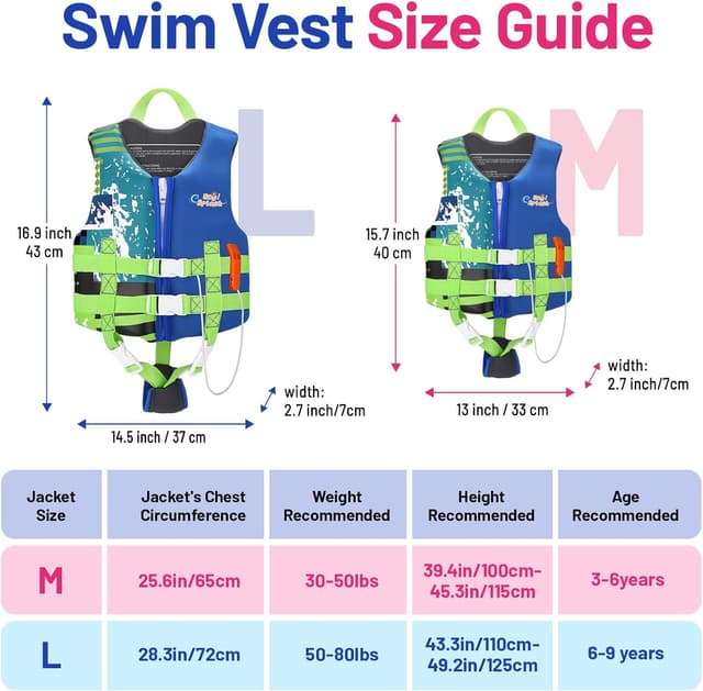 Detalle de HeySplash Toddler Swim Vest 30-50lbs