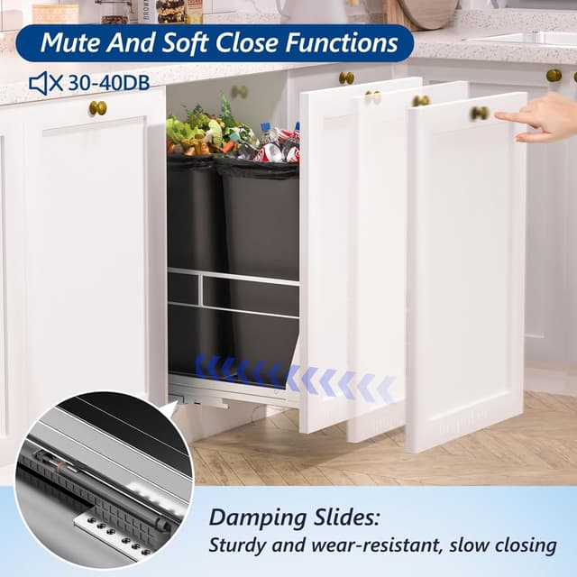 Thumbnail 5 de Inputer Dual Pull Out Trash Can 17" Fit