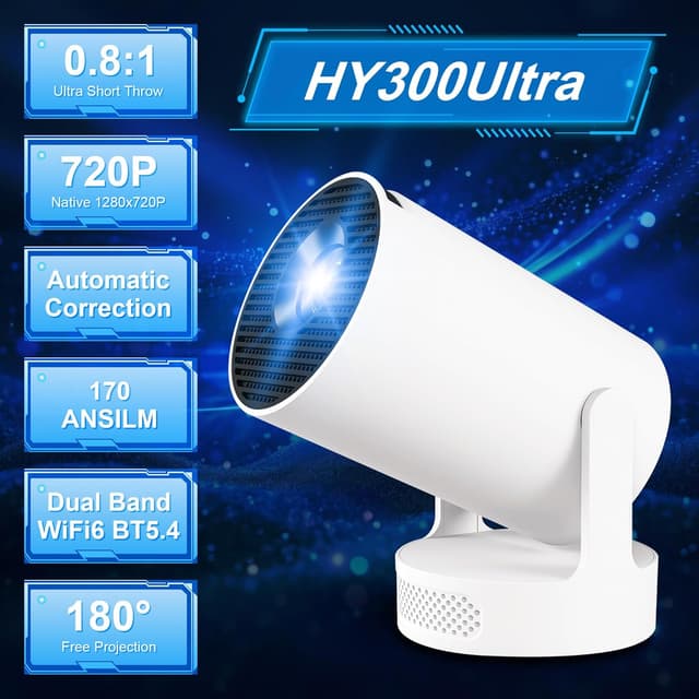 Detalle de Mini Projector 10000L 4K portable WiFi