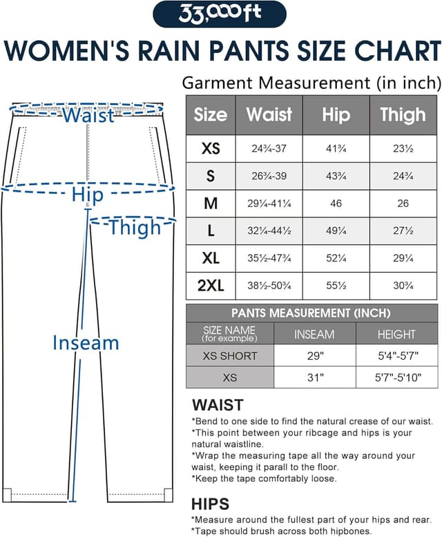 Thumbnail 5 de 33,000ft Womens Waterproof Trousers Packable