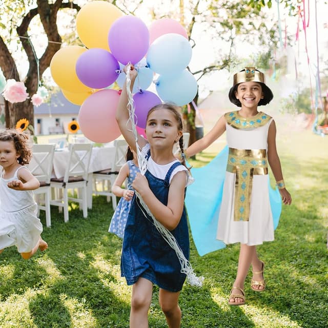 Thumbnail 6 de DiULi Cleopatra Girls' Costume Egyptian Queen Fancy Dress (Kids)