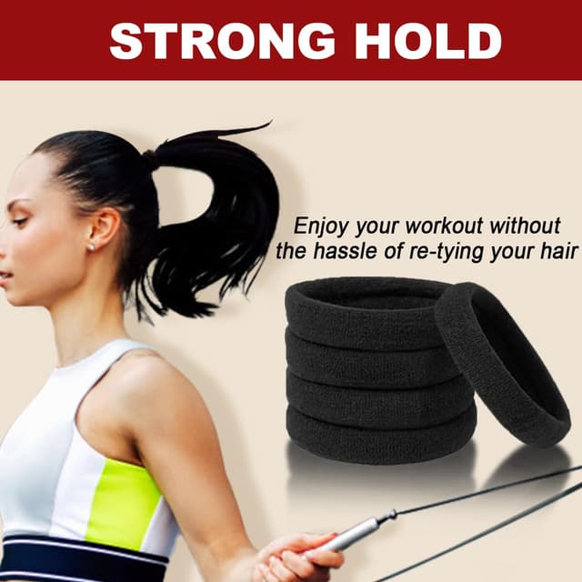 Thumbnail 3 de IKOCO 150 Hair Ties for Thick Hair 🎀