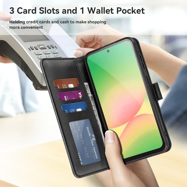 Detalle 2 de ivencase Samsung Galaxy A56 5G PU leather wallet case with RFID blocker