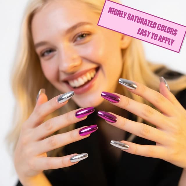 Thumbnail 5 de Artdone 16 Jars Chrome Nail Powder Kit ๐