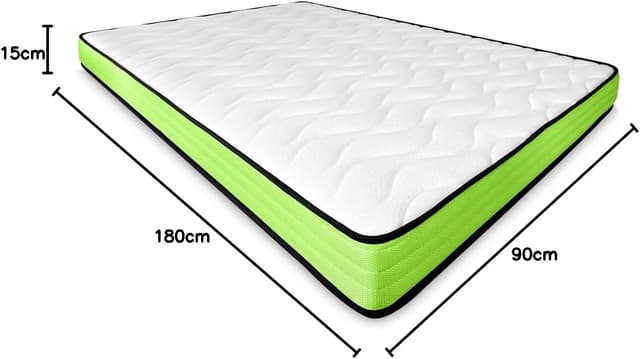 Detalle 1 de DUÉRMETE ONLINE Colchón Viscoelástico Juvenil 90x180