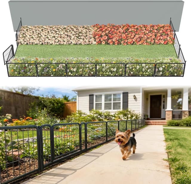 Detalle de FXW Yard Garden Fence 29.3 ft heavy duty