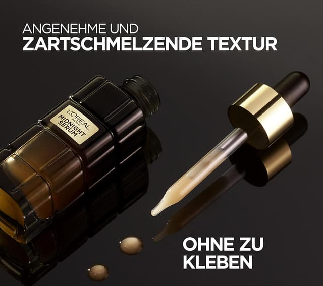 Detalle de L’Oréal Paris Midnight Sérum pour femme (Age Perfect) – sérum de nuit antioxydant à la vitamine E
