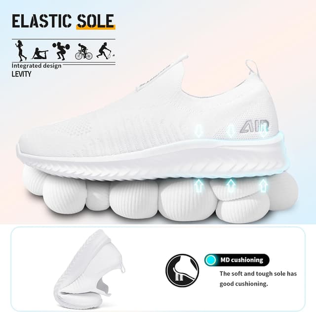 Detalle de Littleplum Basket running femme en textile respirant – sneakers sans fermeture, talon plat