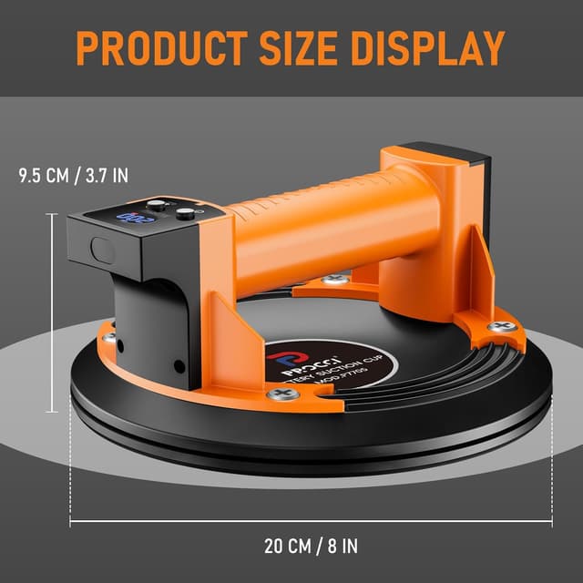 Detalle 2 de Procci Akku-Saugheber 200 kg Tragkraft