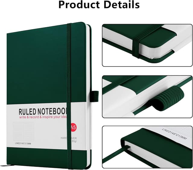 Detalle de A5 Notebook 200 page lined journal