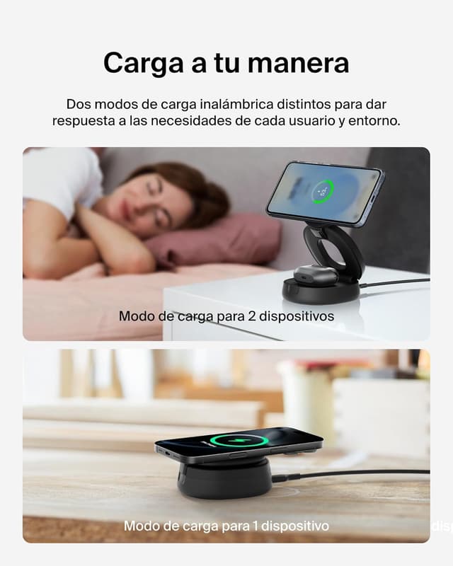 Thumbnail 5 de Belkin Cargador Inalámbrico 2 en 1 para iPhone y AirPods