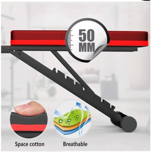 Detalle de Fitness Tech banco de abdominales 300 kg