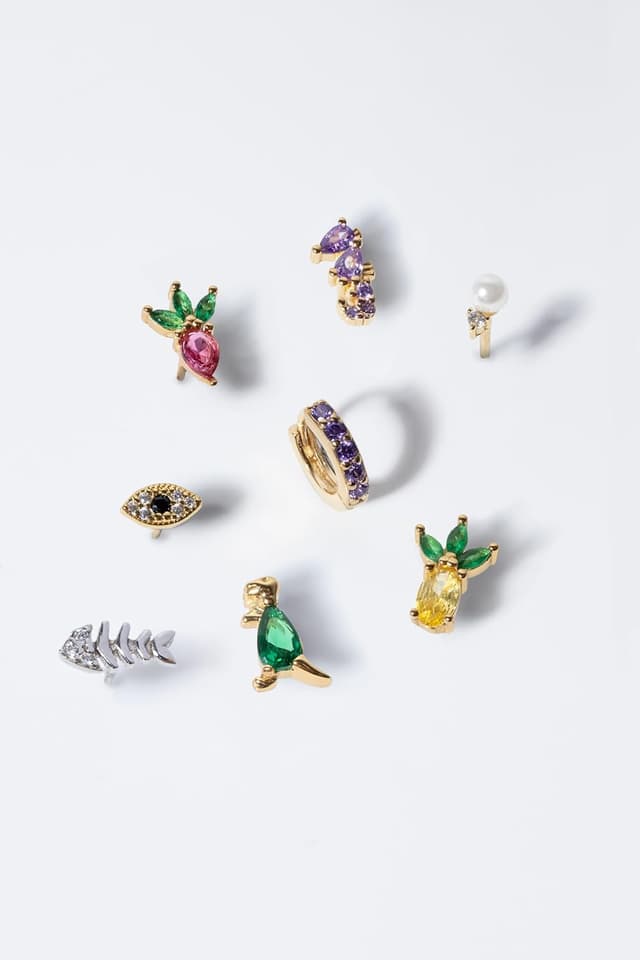 Thumbnail 4 de SINGULARU Fishbone Spark orecchino singolo in argento 925 🪙