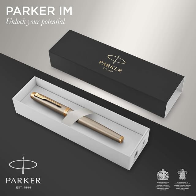 Detalle 2 de Parker IM Bolígrafo Roller | Elegancia en acero inoxidable ✒