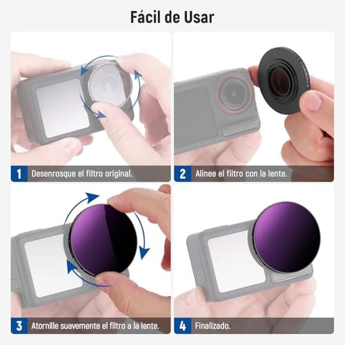 Thumbnail 7 de NEEWER Filtro ND Variable ND64–256 6–8 paradas