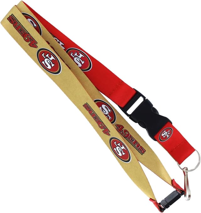 Detalle de Aminco NFL Reversible Team Lanyard with Breakaway Tab & Quick-Release Buckle