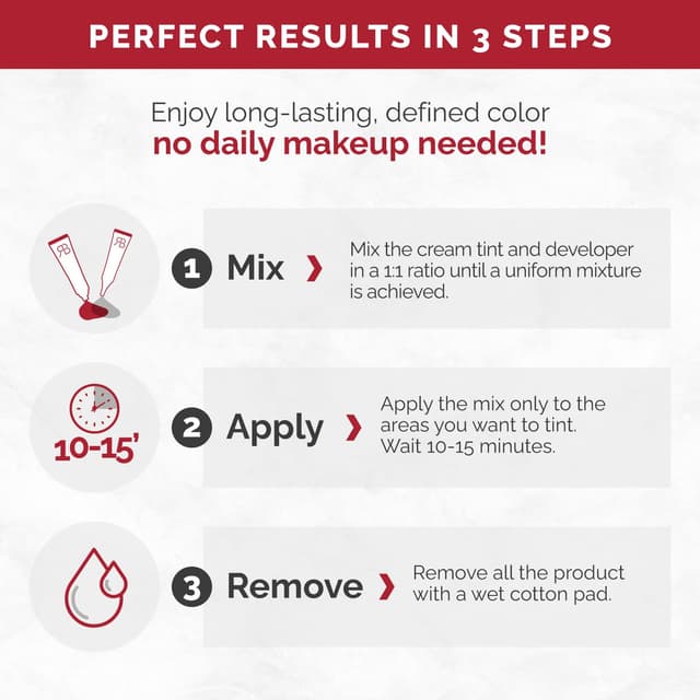 Detalle 2 de RB Renata Beauty Tint Kit for Spot Coloring (Cream Hair Dye Kit) – Taupe Brown, Up to 4 Weeks, 20 Applications