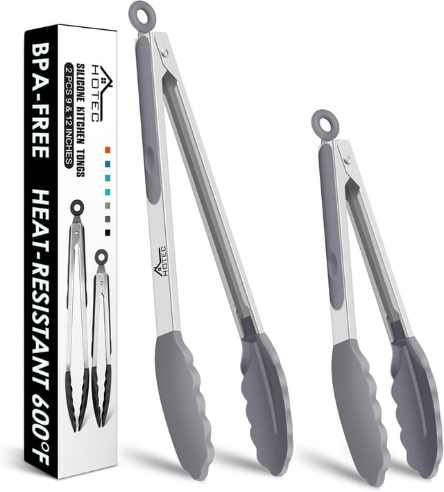 Detalle de HOTEC Pinzas de cocina 9 y 12 pulgadas