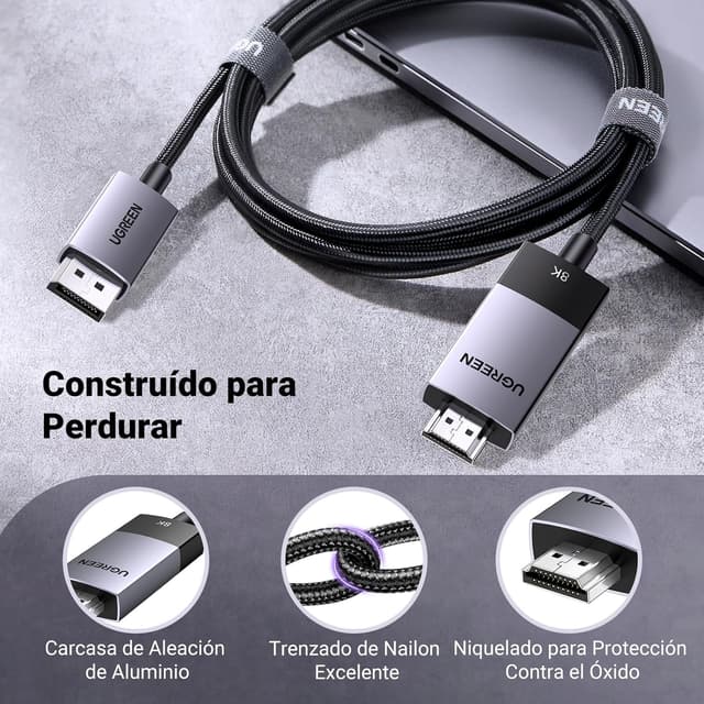 Thumbnail 4 de UGREEN Cable DisplayPort 1.4 a HDMI 2.1 8K 🌟