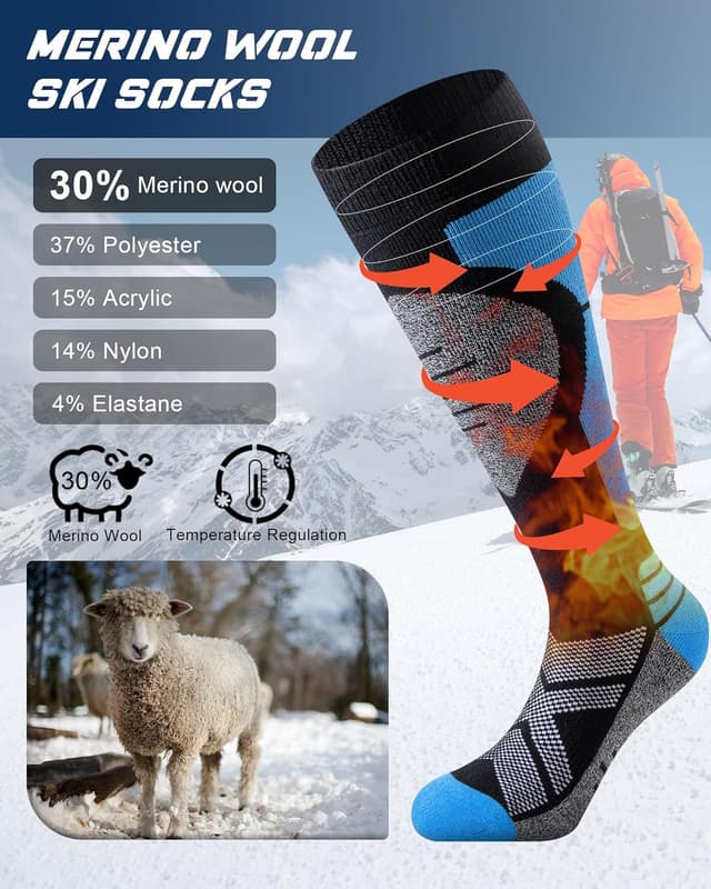 Thumbnail 4 de Niorasen chaussettes de ski 30 % laine
