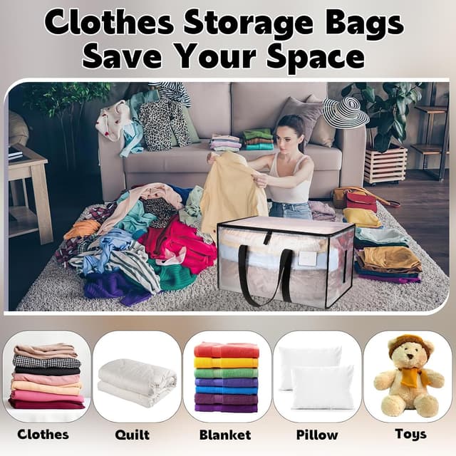 Thumbnail 4 de Yafe 91L Large Clothes Storage Boxes