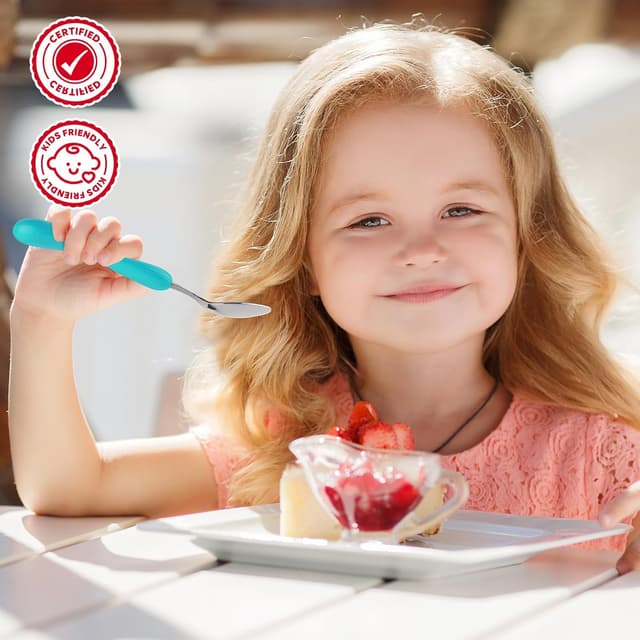 Thumbnail 6 de Lehoo Castle KinderBesteck 6-teilig aus Edelstahl und Kunststoff (ab 1 Jahr) – Löffel, Gabel & Messer